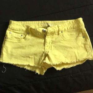 Yellow shorts
